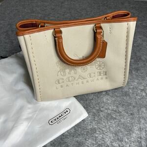 NEW Auth COACH Rees Canvas Tote 28